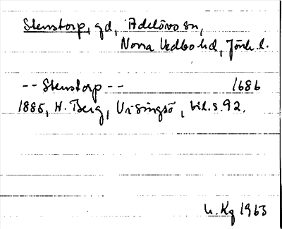 Bild på arkivkortet för arkivposten Stenstorp
