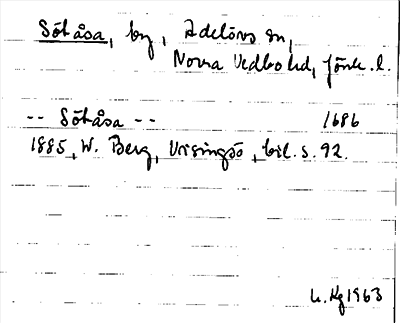 Bild på arkivkortet för arkivposten Sötåsa