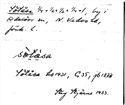 Bild på arkivkortet för arkivposten Sötåsen