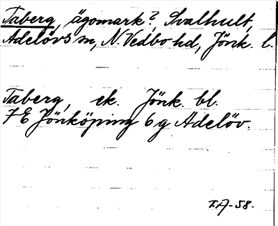 Bild på arkivkortet för arkivposten Taberg