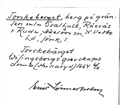 Bild på arkivkortet för arkivposten Torskeberget