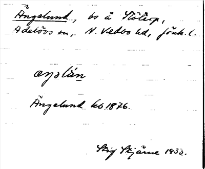 Bild på arkivkortet för arkivposten Ängalund