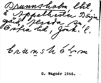 Bild på arkivkortet för arkivposten Brunnsholm