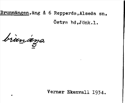 Bild på arkivkortet för arkivposten Brunnängen