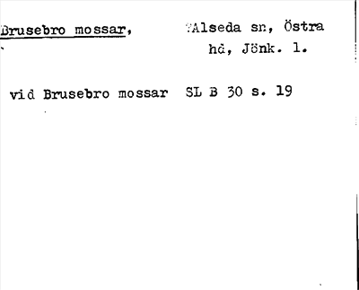Bild på arkivkortet för arkivposten Brusebro mossar