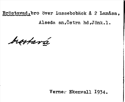 Bild på arkivkortet för arkivposten Bröstavad