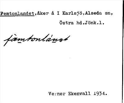 Bild på arkivkortet för arkivposten Femtonlandet