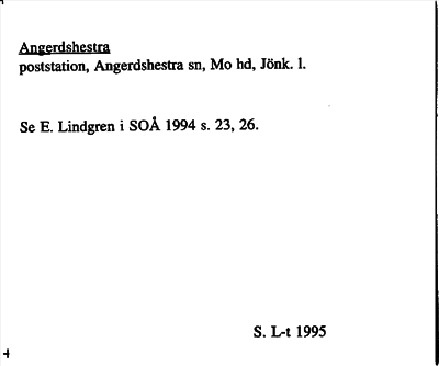 Bild på arkivkortet för arkivposten Angerdshestra