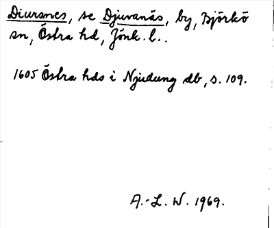 Bild på arkivkortet för arkivposten Diuranes, se Djuvanäs