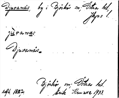 Bild på arkivkortet för arkivposten Djuvanäs