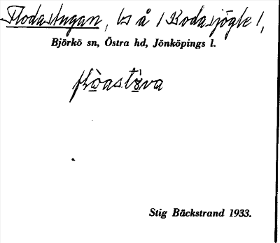 Bild på arkivkortet för arkivposten Flodastugan