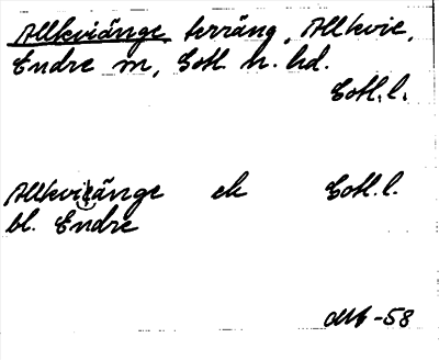 Bild på arkivkortet för arkivposten Allkviänge