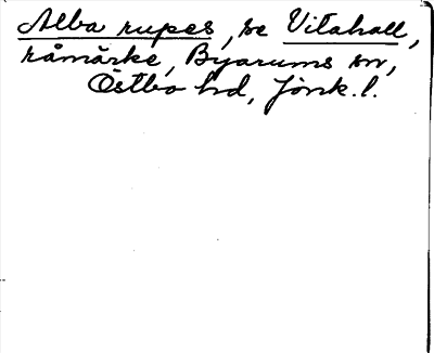 Bild på arkivkortet för arkivposten Alba rupes, se Vitahall