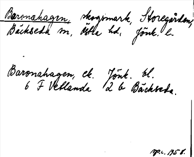 Bild på arkivkortet för arkivposten Baronahagen