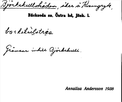 Bild på arkivkortet för arkivposten Björkekullsträdan
