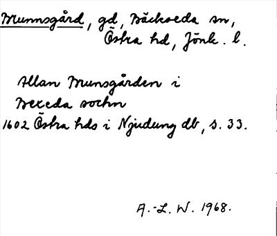 Bild på arkivkortet för arkivposten Brunnsgård
