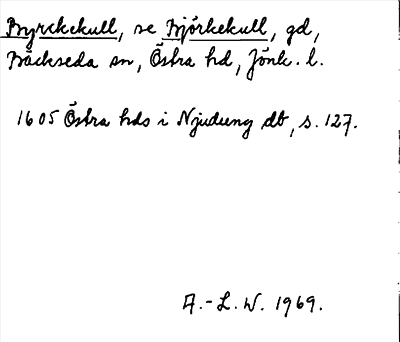 Bild på arkivkortet för arkivposten Byrckekull, se Björkekull