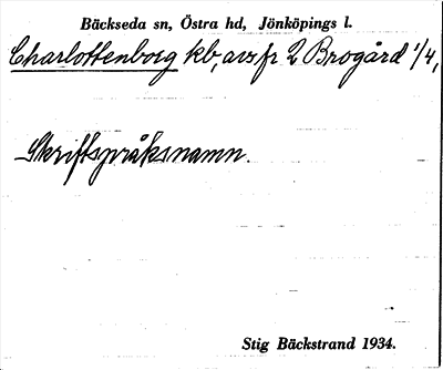 Bild på arkivkortet för arkivposten Charlottenborg