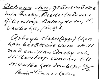 Bild på arkivkortet för arkivposten Arboga sten