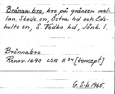 Bild på arkivkortet för arkivposten Bränna bro