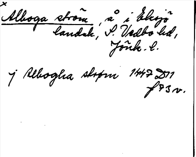 Bild på arkivkortet för arkivposten *Alboga ström