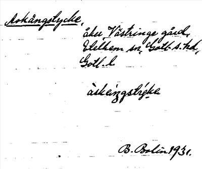 Bild på arkivkortet för arkivposten Askängstycke