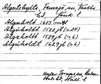 Bild på arkivkortet för arkivposten Alguts hylte