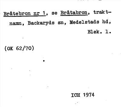 Bild på arkivkortet för arkivposten Bråtebron