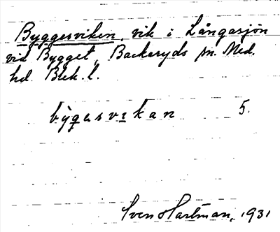 Bild på arkivkortet för arkivposten Byggesviken