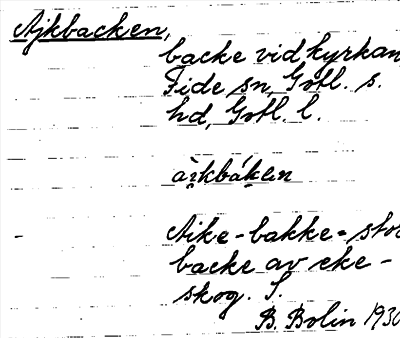 Bild på arkivkortet för arkivposten Ajkbacken