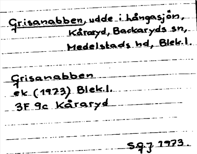 Bild på arkivkortet för arkivposten Grisanabben