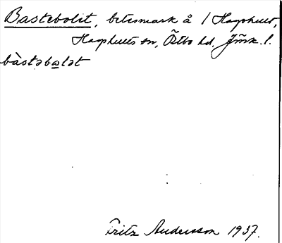 Bild på arkivkortet för arkivposten Bastebolet