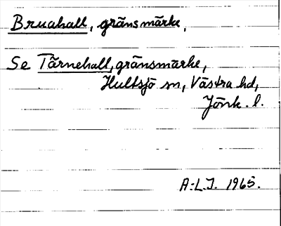 Bild på arkivkortet för arkivposten Bruahall, se Tärnehall