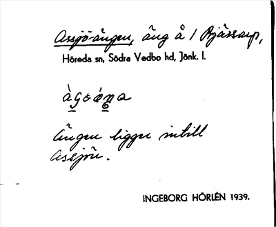 Bild på arkivkortet för arkivposten Assjö-ängen
