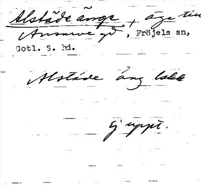 Bild på arkivkortet för arkivposten Alstäde änge
