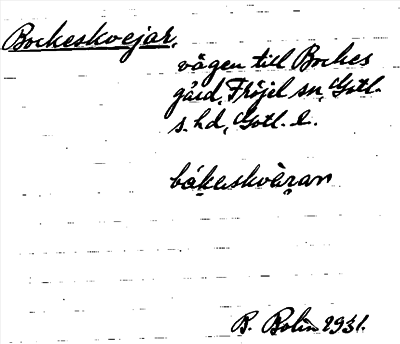 Bild på arkivkortet för arkivposten Bockeskoejar