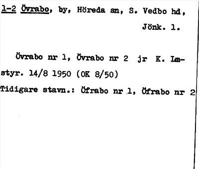 Bild på arkivkortet för arkivposten Övrabo