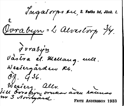Bild på arkivkortet för arkivposten Övrabyn