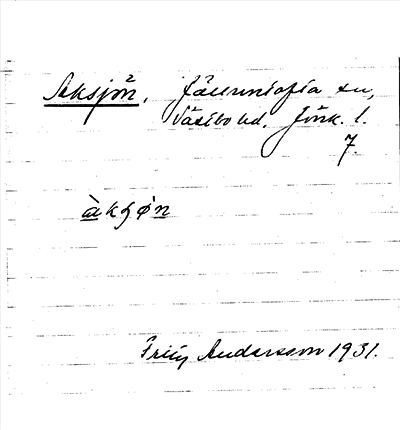 Bild på arkivkortet för arkivposten Aksjön