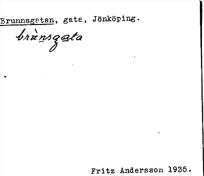Bild på arkivkortet för arkivposten Brunnsgatan