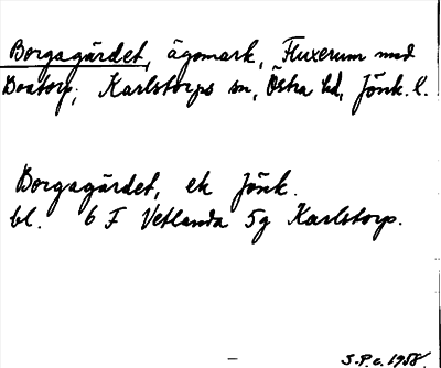 Bild på arkivkortet för arkivposten Borgagärdet