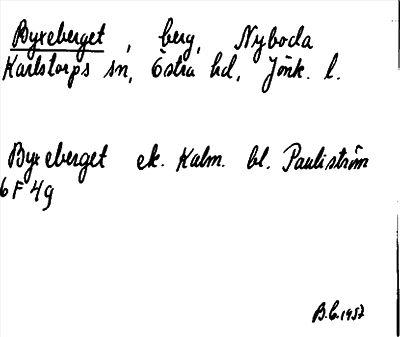 Bild på arkivkortet för arkivposten Byxeberget