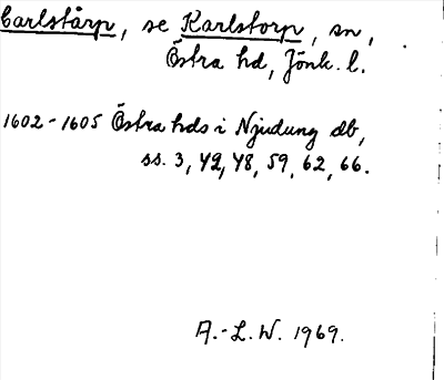 Bild på arkivkortet för arkivposten Carlstårp, se Karlstorp
