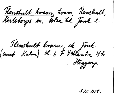 Bild på arkivkortet för arkivposten Flenshult kvarn