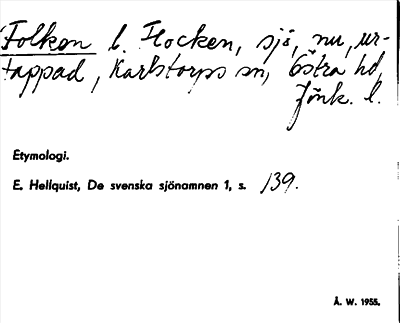 Bild på arkivkortet för arkivposten Folkan, Flocken
