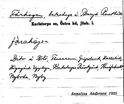 Bild på arkivkortet för arkivposten Fårhagen