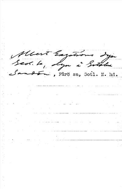 Bild på arkivkortet för arkivposten Albert Engströms dyn
