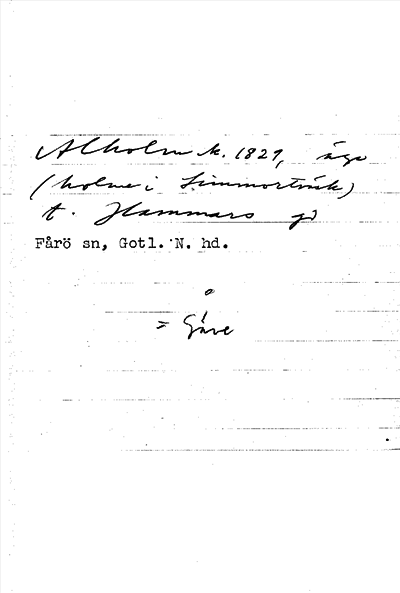 Bild på arkivkortet för arkivposten Alholm