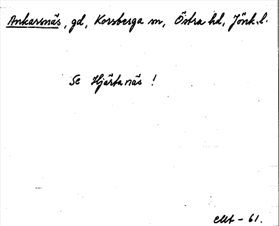 Bild på arkivkortet för arkivposten Ankarsnäs, se Hjärtanäs