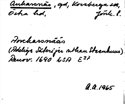 Bild på arkivkortet för arkivposten Ankarsnäs